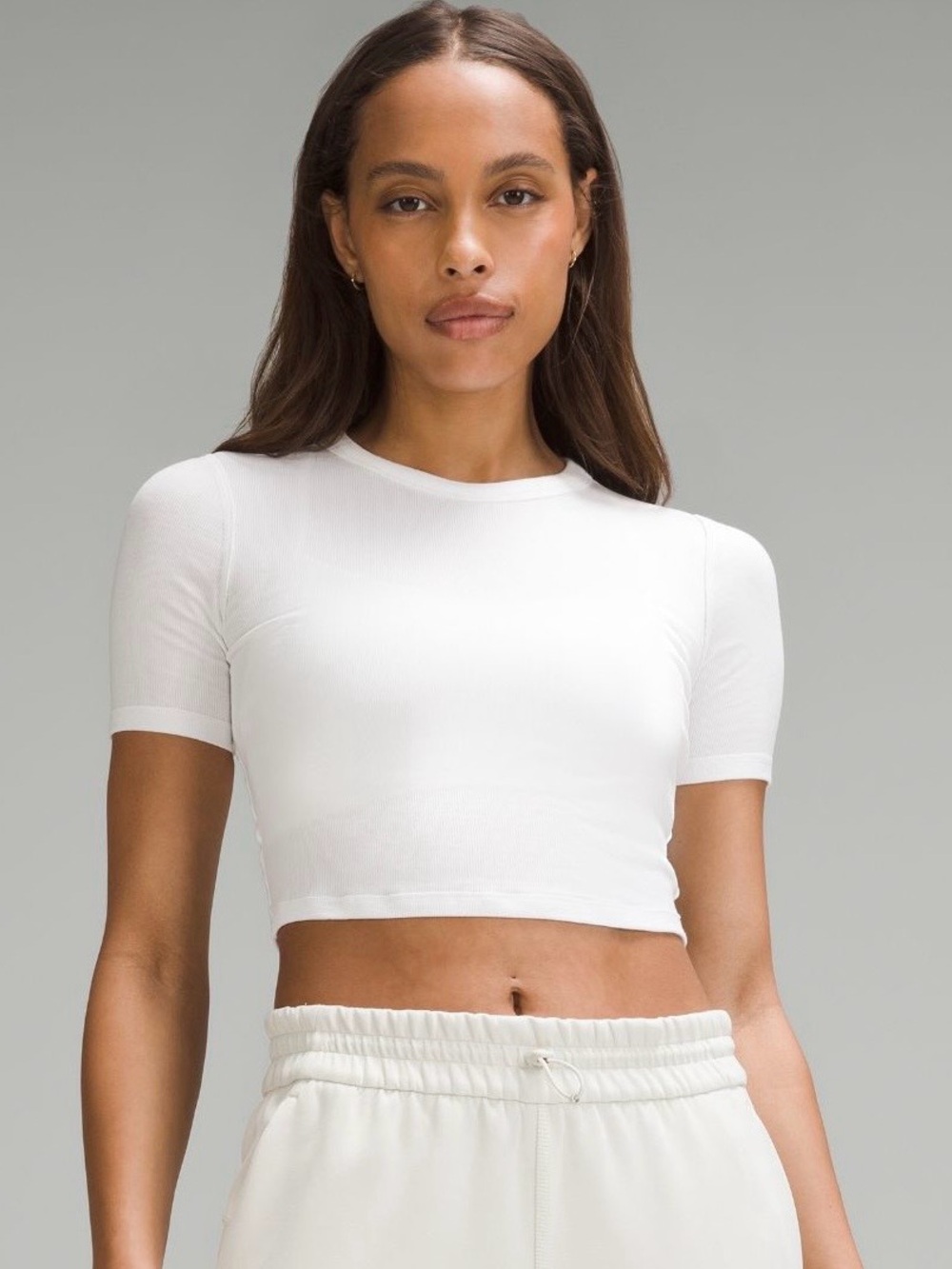 lululemon athletica Hold Tight Straight-Hem Cropped T-Shirt